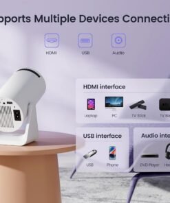 جهاز عرض فيديو واي فاي – بروجيكتور LED