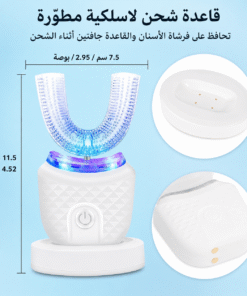 فرشاة الأسنان السيليكون الكهربائية طويلة الامد