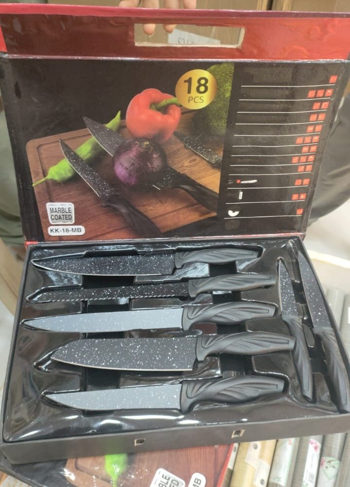 طقم سكاكين ماربل 18×1
