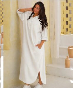 The Essential Linen Dress ( مخزنs11 )