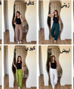 BLS08 بنطلون كتان (مخزنF16)