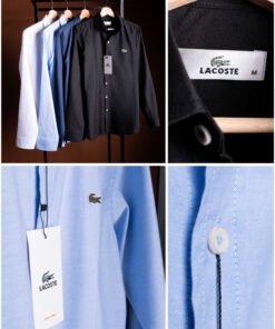 PQ1 Lacoste Oxford Cotton Shirt ( مخزنs11 )