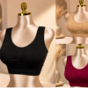 برا بوش أب سادة باكيت ثلاث قطع بتقنية Seamless – كود 283 باكيت الوان أسود كافيه نبيتي (مخزن MS1)