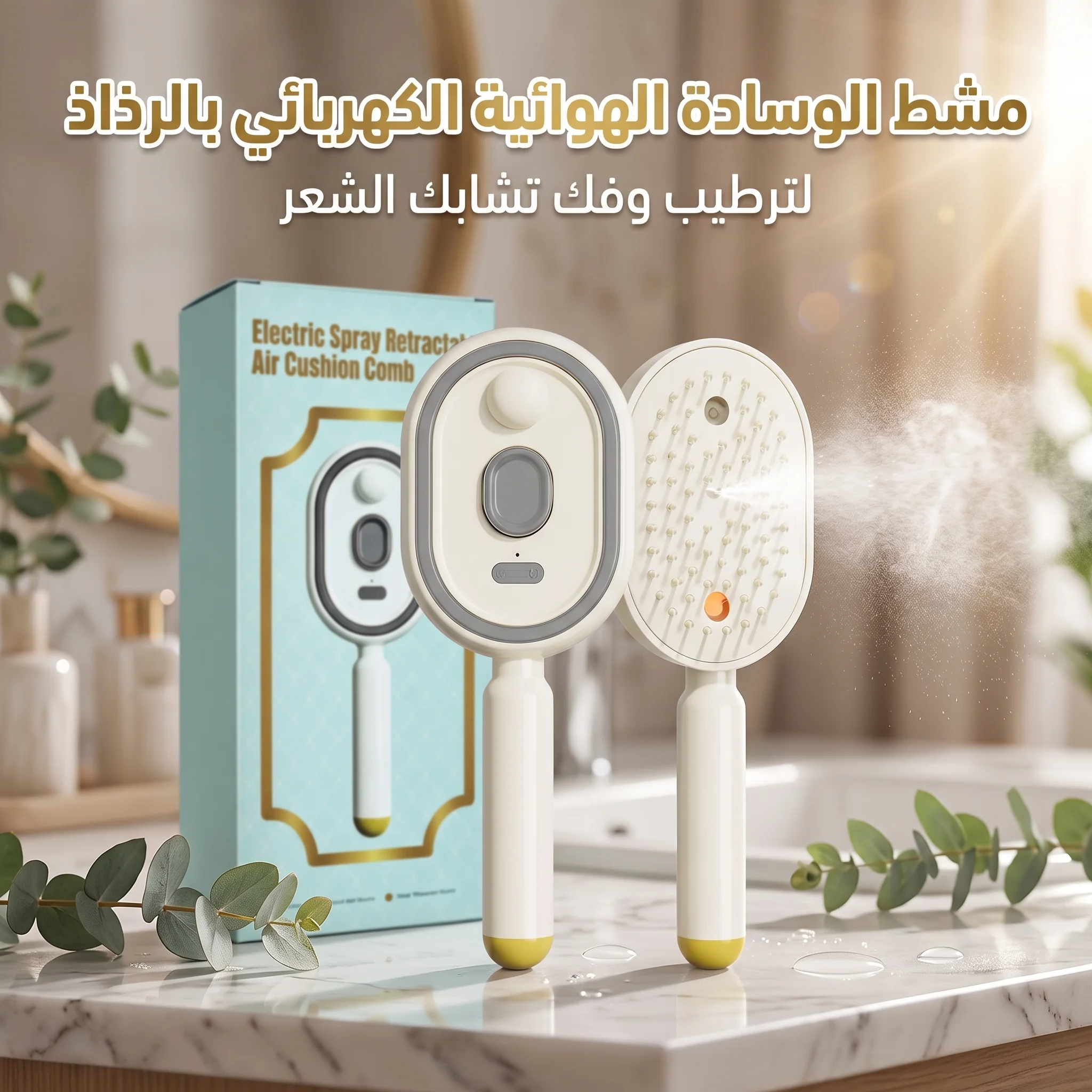فرشاة شعر كهربائية لاسلكية