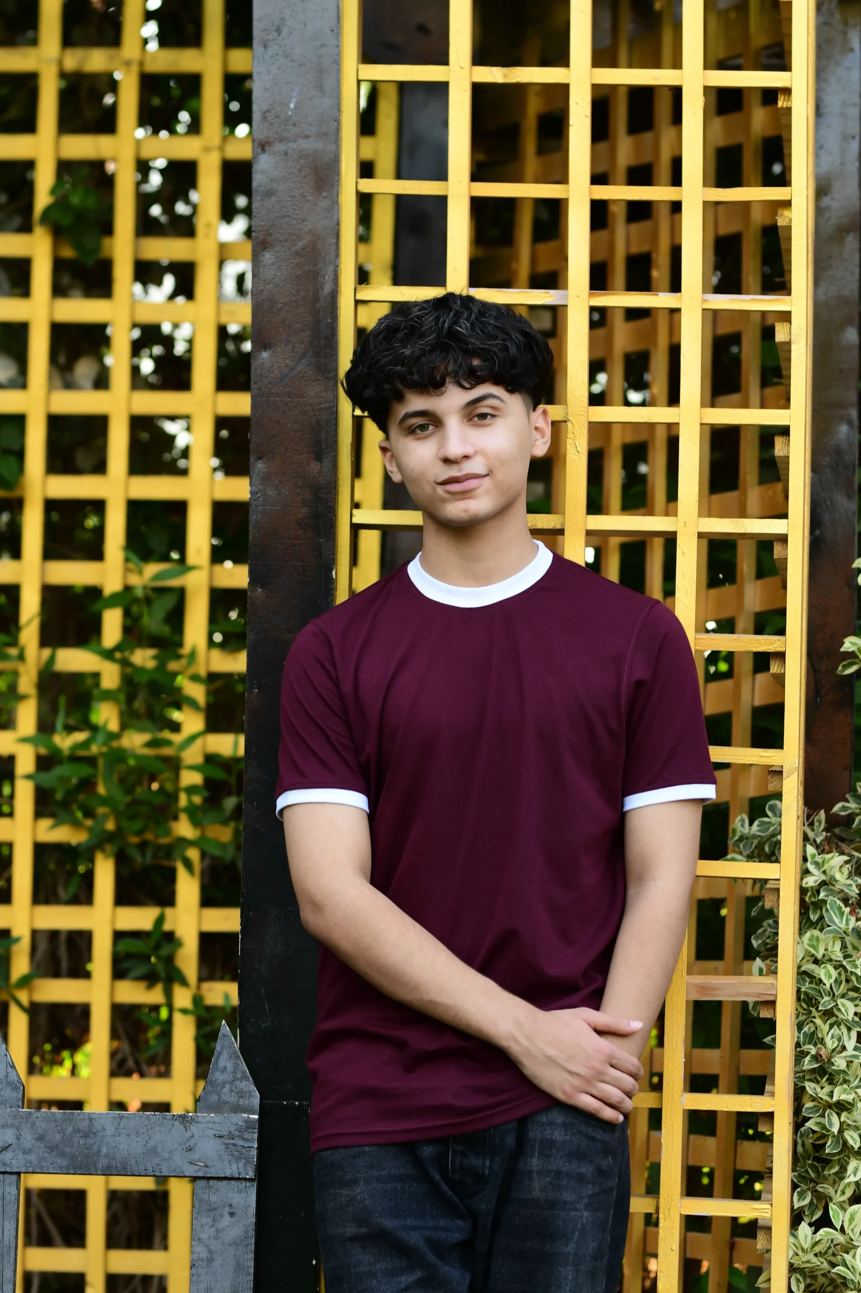 Burgundy Ringer Basic - الصورة 4
