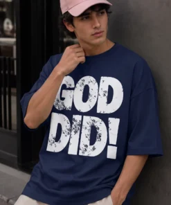 God Did Distressed Tshirt - صورة 1