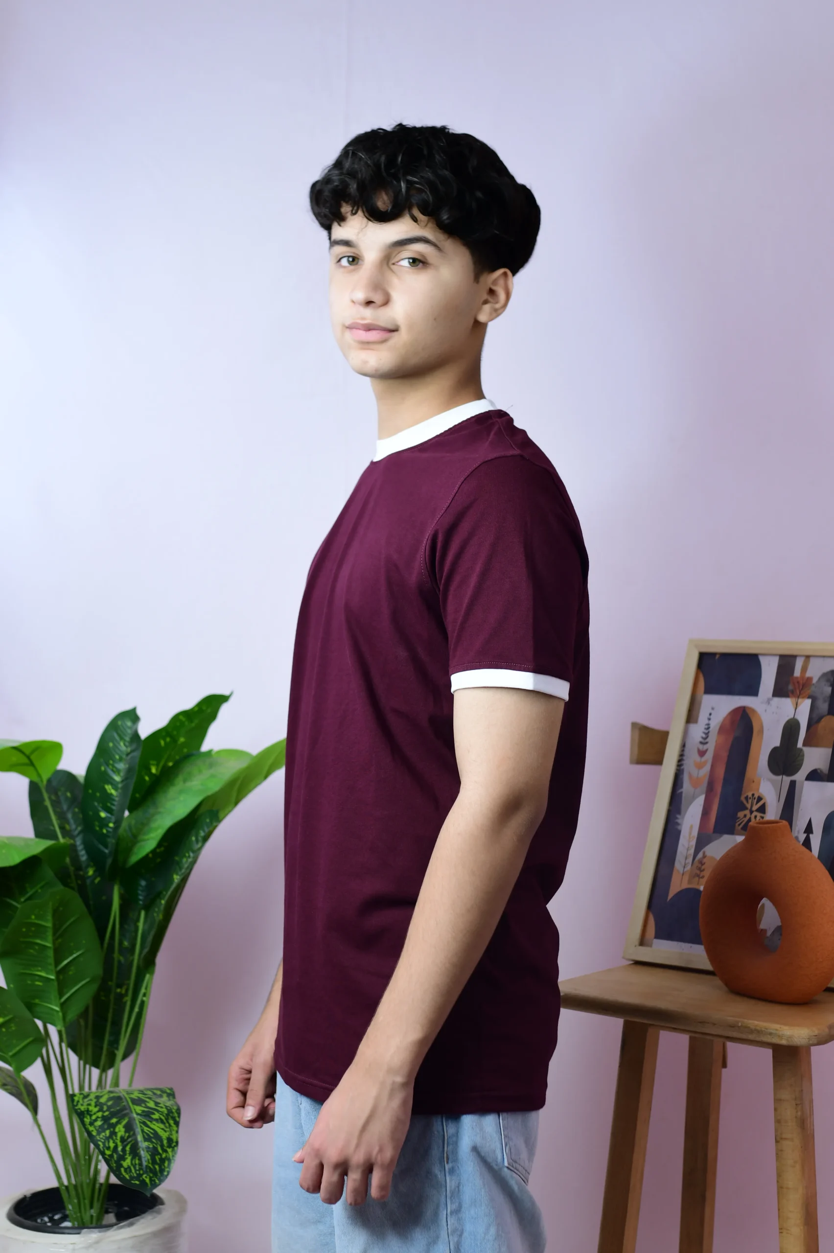Burgundy Ringer Basic - صورة 1