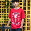 Ride Or Die Biker Tshirt - صورة 1