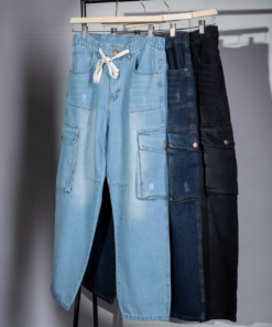 Cargo Jeans Distressed FV012 ( مخزن 122 )